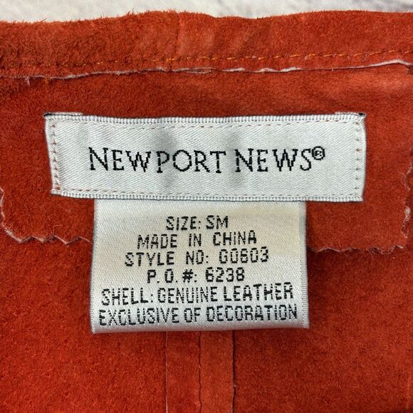 Vintage Newport News Suede Leather Poncho Western Cape SM Small Medium D052 -12 - Picture 5 of 16